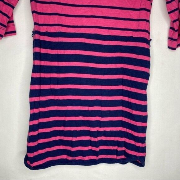 5/$25 Old Navy Blue Pink Striped Casual Cotton Dress M 8 Girls - Picture 5 of 7